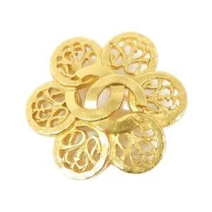 CHANEL Authentic Gold Brooch
